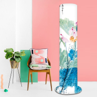 塔扇罩塔扇套艾立式保护罩套塔式电风扇罩子G4|艳阳荷花/弹力高120内适用