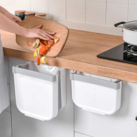 厨房垃圾桶挂式家用可折叠伸缩悬挂家庭水槽水池分类大收纳桶纸篓