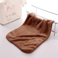 多规格口水巾吸水擦手毛巾清洁毛巾百洁布洗碗巾抹布拖把替换布M4|6条【咖啡色】 25*30CM