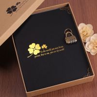 复古diy密码锁相册浪漫惊喜礼物宝长纪念册 创意粘贴式影O9|密码锁 相册+礼盒