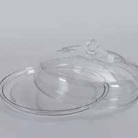 保温菜罩饭菜食物罩家用餐桌保暖饭罩子剩饭剩菜盖菜收纳神器C6|保温盖+底盘（可做水果盘）