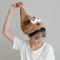 小红书 zooie同款日本儿童干发帽女童可爱吸水速干发头毛巾R1|咖色小鹿速干帽（成人均可用）