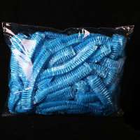 一次性加厚浴帽美发防水防油烟头套洗澡淋浴成人焗油染发头套V1|加厚蓝色 个推荐款