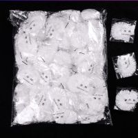 一次性加厚浴帽美发防水防油烟头套洗澡淋浴成人焗油染发头套V1|白色包装 个推荐款