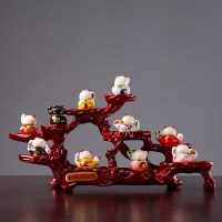 摆件小号创意家居办公室办公桌装饰迷你摆件生日礼物H4|10个装豪华树脂底(A+B)