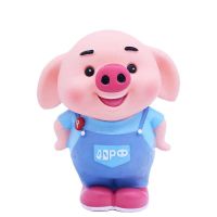 可爱小猪搪胶存钱罐超大号储蓄罐创意儿童储钱罐节日礼物礼品L2|小号站姿大笑（小屁猪）