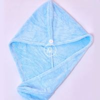 绒干发帽干发巾吸水强不掉毛速干加厚毛巾洗头巾N4|蓝色干发帽（一条装）