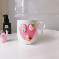 创意kitty可爱宝宝防摔儿童刷牙杯牙缸亲子杯子C2|西瓜猪