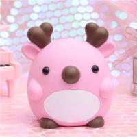 老鼠存钱罐大人用鼠年礼物生肖摆件可爱儿童储蓄罐不怕摔储钱罐V5|粉色小鹿