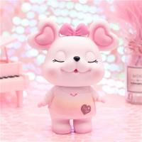 老鼠存钱罐大人用鼠年礼物生肖摆件可爱儿童储蓄罐不怕摔储钱罐V5|蝴蝶猪粉色