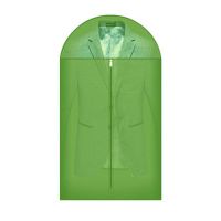 10个装牛津布衣服罩大衣西服套衣罩家用可水洗带透明视窗N0|绿色 大号5个装