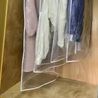 透明衣服罩加厚大衣袋衣罩塑料袋西服套子衣物收纳挂衣袋U7|底部开口（10个装） 130*60（加长号）