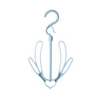 能晒鞋架双钩阳台防风创意晾晒架晒鞋神器可旋转晾鞋架子J9|北欧蓝 5个装