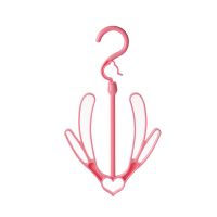 能晒鞋架双钩阳台防风创意晾晒架晒鞋神器可旋转晾鞋架子J9|北欧粉 3个装