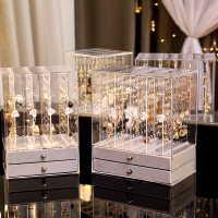 耳环架子展示架家用首饰盒挂项链戒指耳饰耳钉大容量手饰品S2