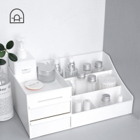 宿舍桌面化妆品梳妆台文具杂物整理盒抽屉式大号置物架U2