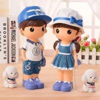 大号储蓄罐树脂存钱罐 创意储蓄罐 家居婚庆摆件 礼物V8|男款一个