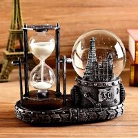 情人节礼物毕业水晶球音乐盒沙漏创意实用生日礼物女生送闺蜜朋友A|812银铁塔闪灯+音乐 免费（刻字+礼品包装+代写贺卡）