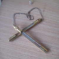 矿山温度计铜套温度计12厘米长温度计便携式钓鱼水温计气温计V4|0-60度全铜套