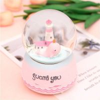 天使灯光少女心八音盒水晶球音乐盒送女生日礼物女孩儿童礼品M3|中号奇缘A彩灯+音乐 彩纸包装送小本册