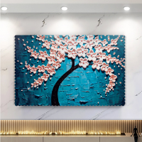 电视罩罩布艺电视机套家用挂式55英寸50曲面液晶盖巾电视机罩V2|发财树 60英寸