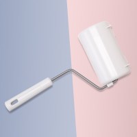 滚刷粘毛器滚筒大号可撕式沾去毛神器毡衣物黏衣服除毛器替换卷纸|小号10CM不锈钢柄强粘力50撕