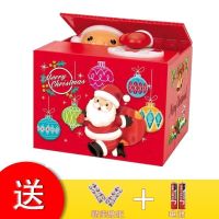 网红偷钱猫存钱罐储蓄罐圣诞节儿童抖音创意生日礼物男女防摔Y4|【刻字款】偷钱-圣诞老人 送电池贴纸