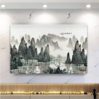 电视罩罩布艺电视机套家用挂式55英寸50曲面液晶盖巾电视机罩V2|千峰竞秀 32英寸