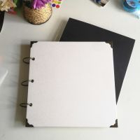 回忆录diy粘贴式相册本插页式拍立得手工家庭覆膜纪念册礼物V4|白色封面PP袋+黑卡内页