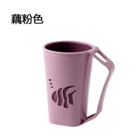 牙刷水杯小鱼杯家用北欧双层加厚防摔牙缸创意网红杯子M4|【小鱼杯】藕粉色