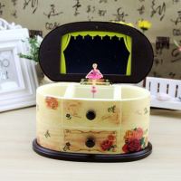 创意节日儿童礼物送女生生日礼物跳孩挎包发光八音盒音乐盒M8|6033黄色