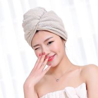 干发帽吸水速干长发吸水毛巾擦头发速干洗头帽浴帽干发巾女头巾|卡其色 长帽25*65cm