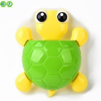 可爱强力吸盘牙刷架套装置物架牙膏架牙具架牙刷架子P6|绿色小乌龟-牙刷架【带吸盘】 1个装