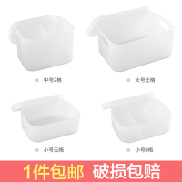 桌面化妆品盒子塑料磨砂透明口红带盖面膜盒子护肤品置物架B2