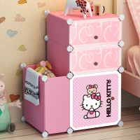 塑料收纳柜成人儿童玩具家庭收纳抽屉布艺仿实木宿舍床头衣柜子