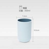 家用刷牙杯一对牙刷杯套装创意便携牙缸牙桶F3|浅蓝3个装【一家三口】