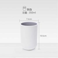 家用刷牙杯一对牙刷杯套装创意便携牙缸牙桶F3|浅灰3个装【一家三口】