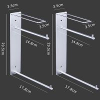 阳台置物架免打孔收纳整理架洗衣机池墙上壁挂卫生间浴室神器F6|三层不锈钢收纳架【2个】