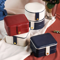 便携首饰盒耳钉盒ins风项链戒指盒耳饰耳环盒子手饰品精致F9