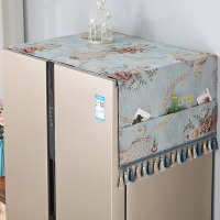 冰箱罩北欧单双开门防水防油冰箱垫子盖布式C5|诗梦-青 60*140（单开门冰箱/洗衣机）