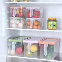 冰箱食品保鲜长方形带手柄蔬菜抽屉式塑料储物整理盒鸡蛋yK6
