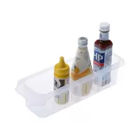 日本厨房冰箱分隔盒透明储物盒家用塑料调料瓶冷藏盒Y6