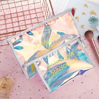 网红ins镭射透明大容量便携式收纳包防水出差洗漱包A2