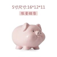 存钱罐儿童不可取网红创意抖音可爱女生猪大容量储蓄罐少女心N7|可进可出 9寸蓝色