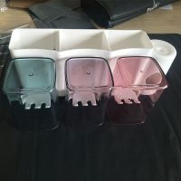 挂式牙刷架免打孔刷牙杯子牙膏挤压器组合家庭套装杯架壁Z9|三口的牙刷杯+挤牙膏器