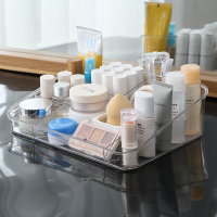 透明口红化妆品桌面置物架化妆刷护肤品化妆盒整理盒子N2