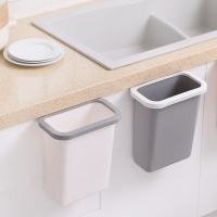 创意厨房悬挂式垃圾桶家用无盖橱柜门杂物壁挂篮可挂式收纳桶塑料