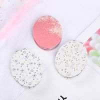 pu便携随身小镜子双面折叠美妆化妆镜可爱方形圆形镜T7|椭圆皮镜随机发