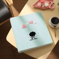 麂皮绒材质 相册影集相册本插页式5678寸混合装6寸大容量1110张G7|爱情雨 1-10寸1110张