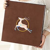 麂皮绒材质 相册影集相册本插页式5678寸混合装6寸大容量1110张G7|一鹿有你 6寸700张